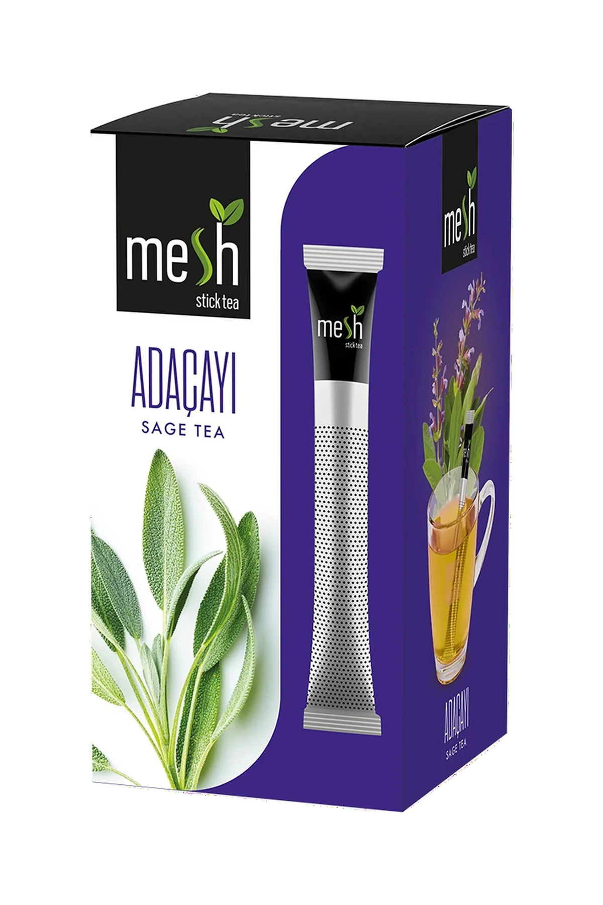 Sage Tea, box of 16 Mesh Sticks