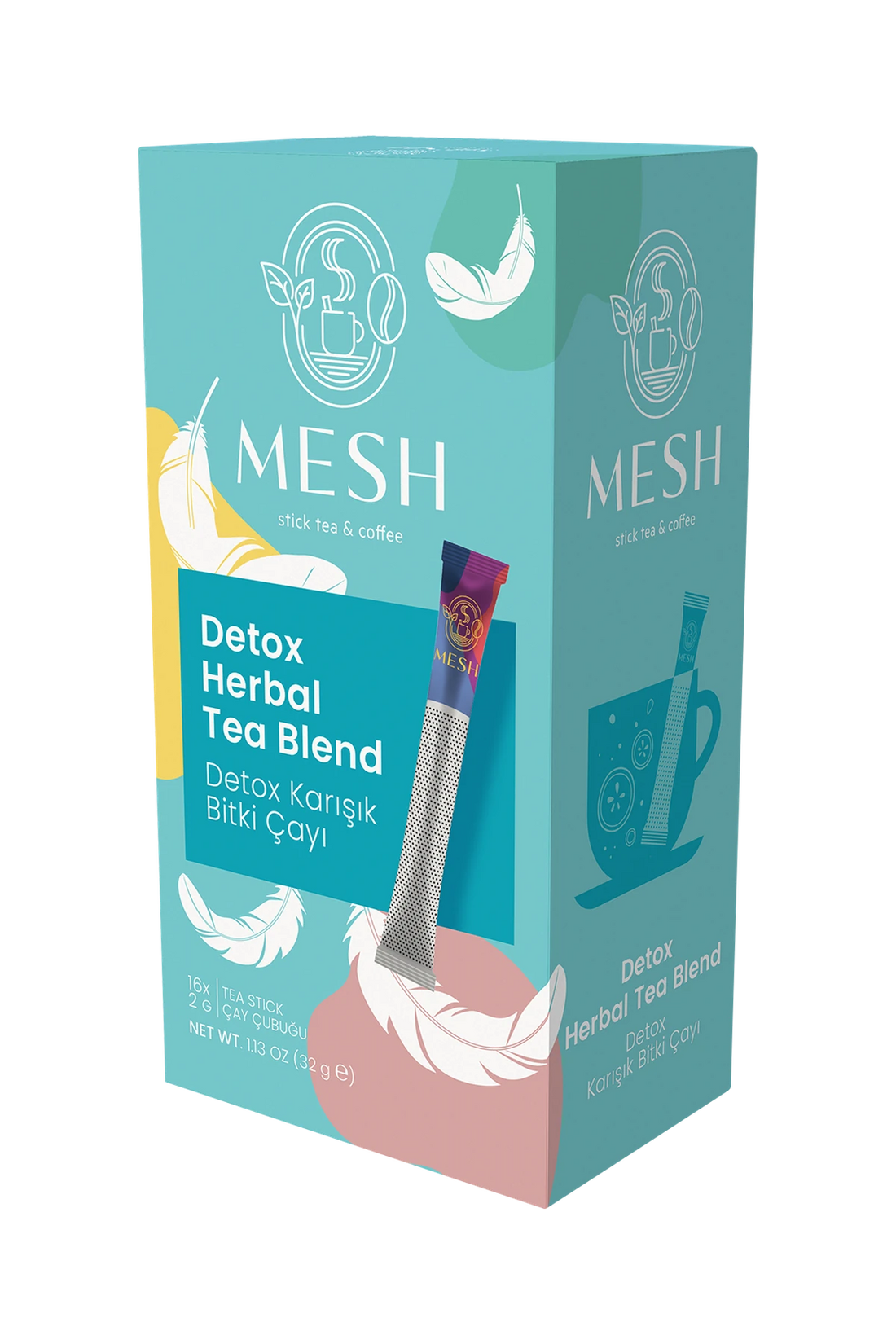 Detox Karışık Bitki Çayı, 16'lı Mesh Stick kutusu