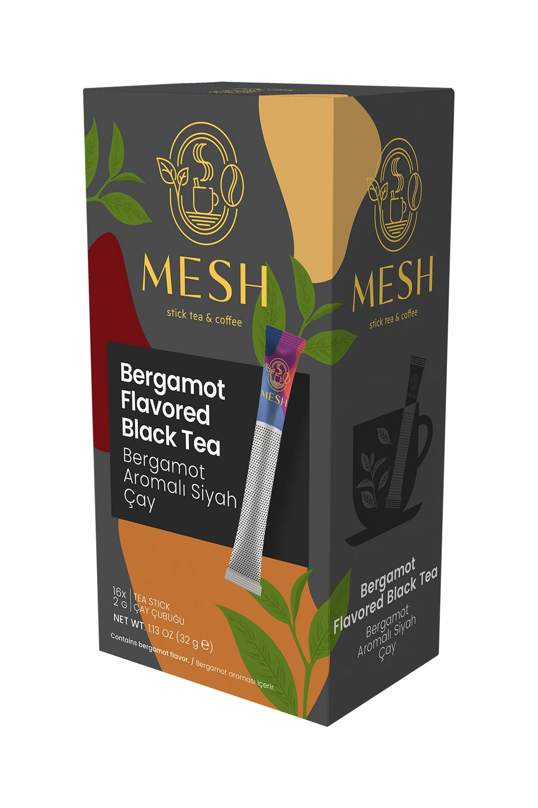 Bergamot Aromalı Siyah Çay, 16'lı Mesh Stick kutusu