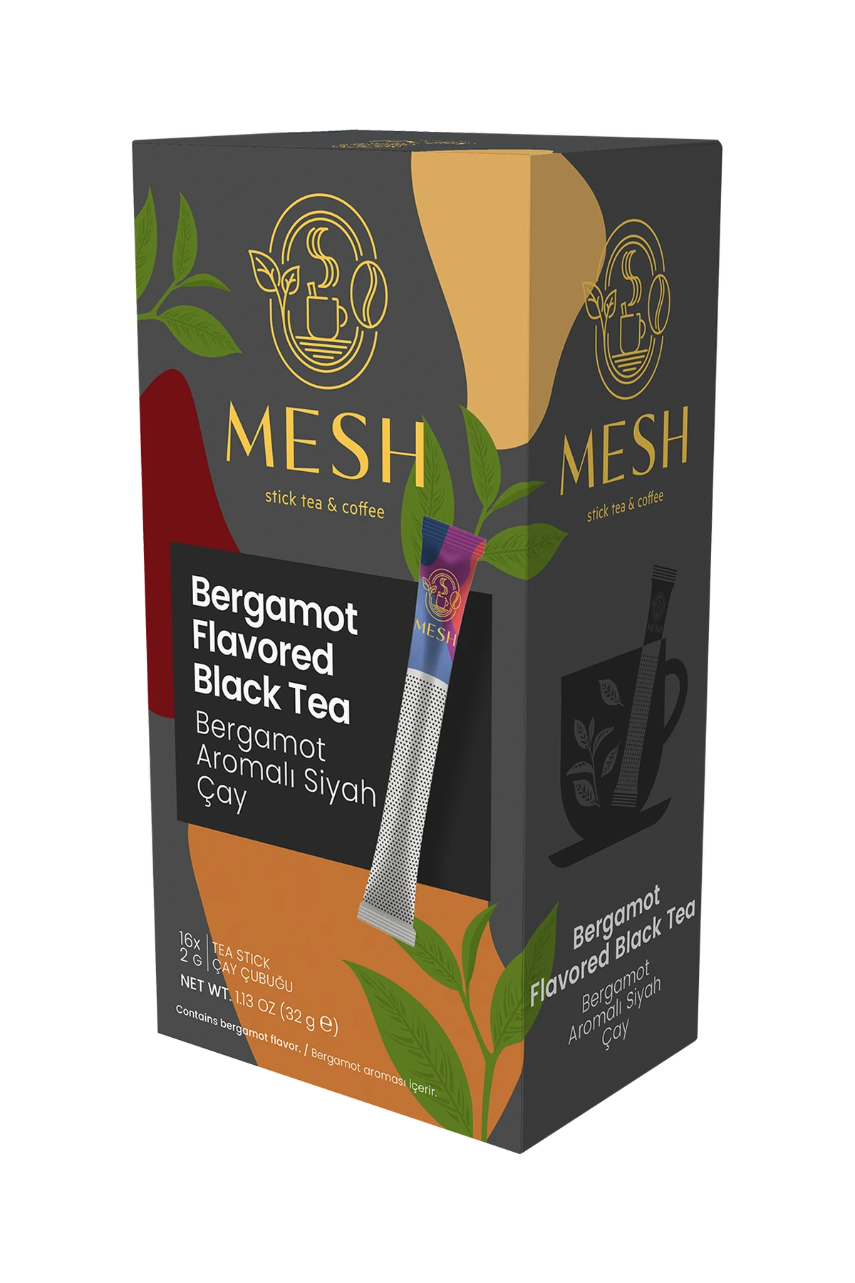 Bergamot Aromalı Siyah Çay, 16'lı Mesh Stick kutusu