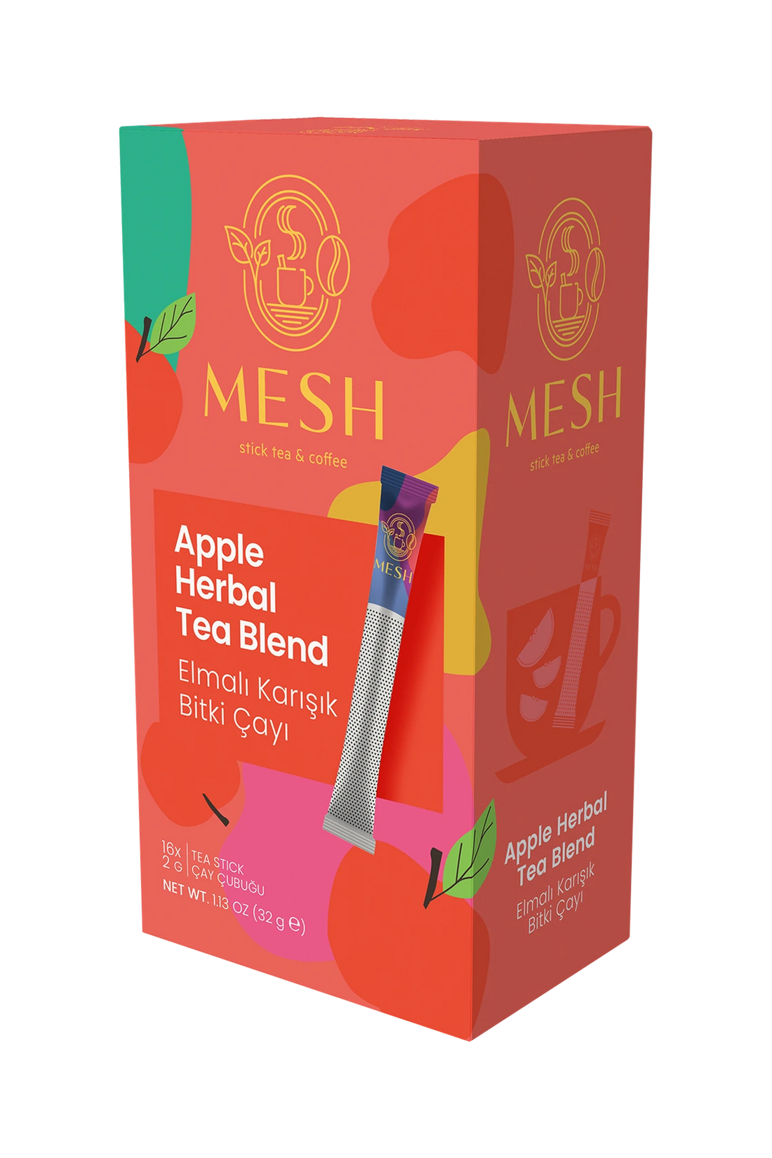Elmalı Karışık Bitki Çayı, 16'lı Mesh Stick kutusu