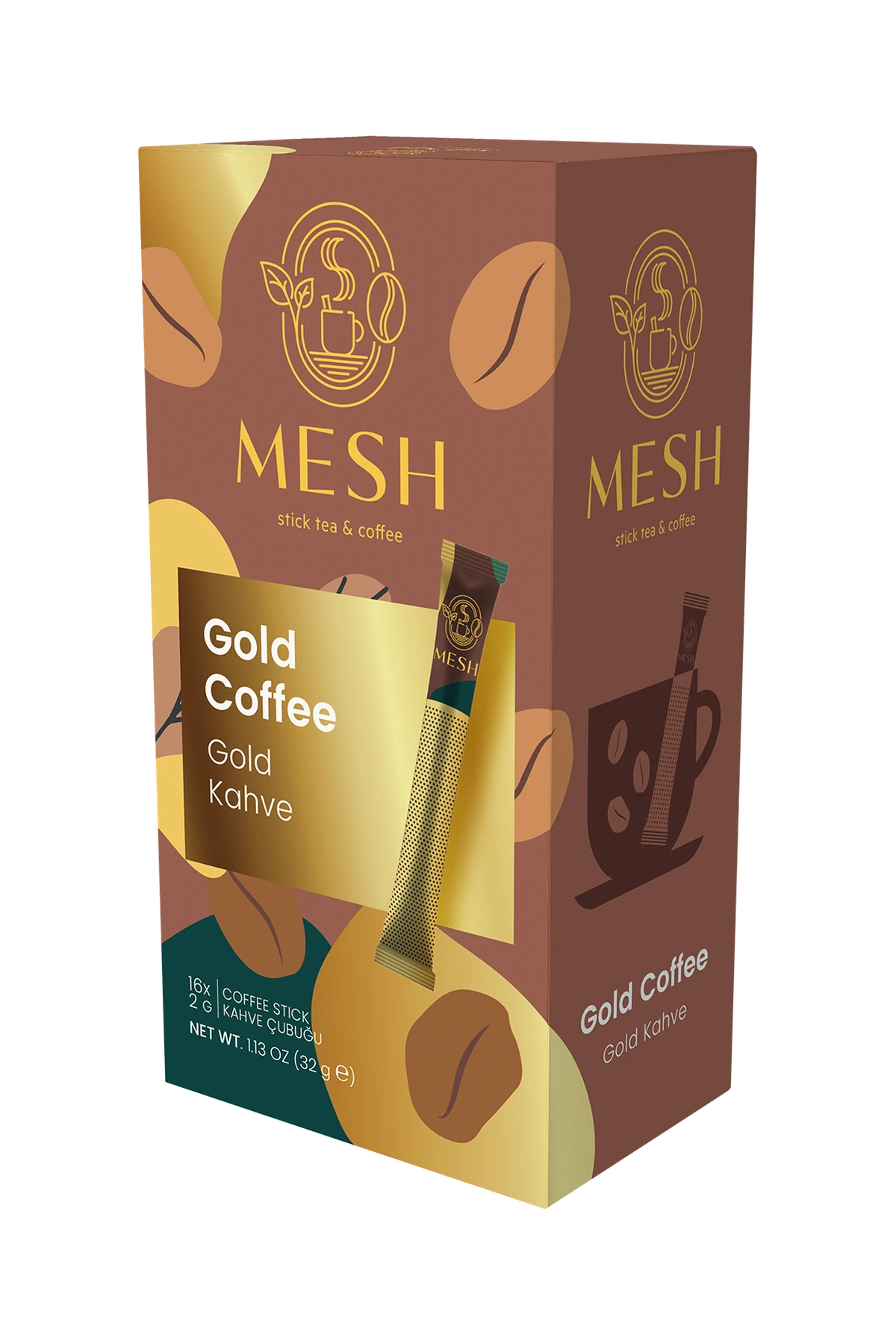 Gold Kahve, 16'lı Mesh Stick kutusu