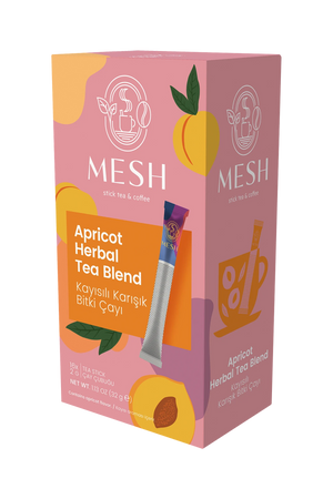 Kayısı Aromalı Karışık Bitki Çayı, 16'lı Mesh Stick kutusu