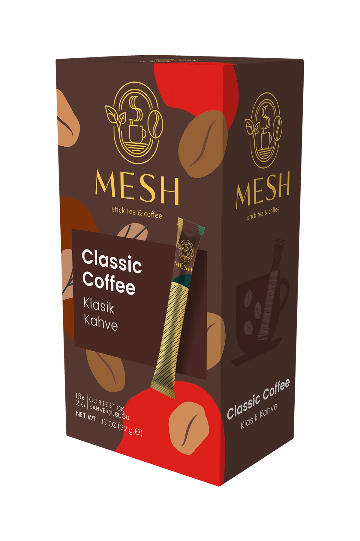 Klasik Kahve, 16'lı Mesh Stick kutusu