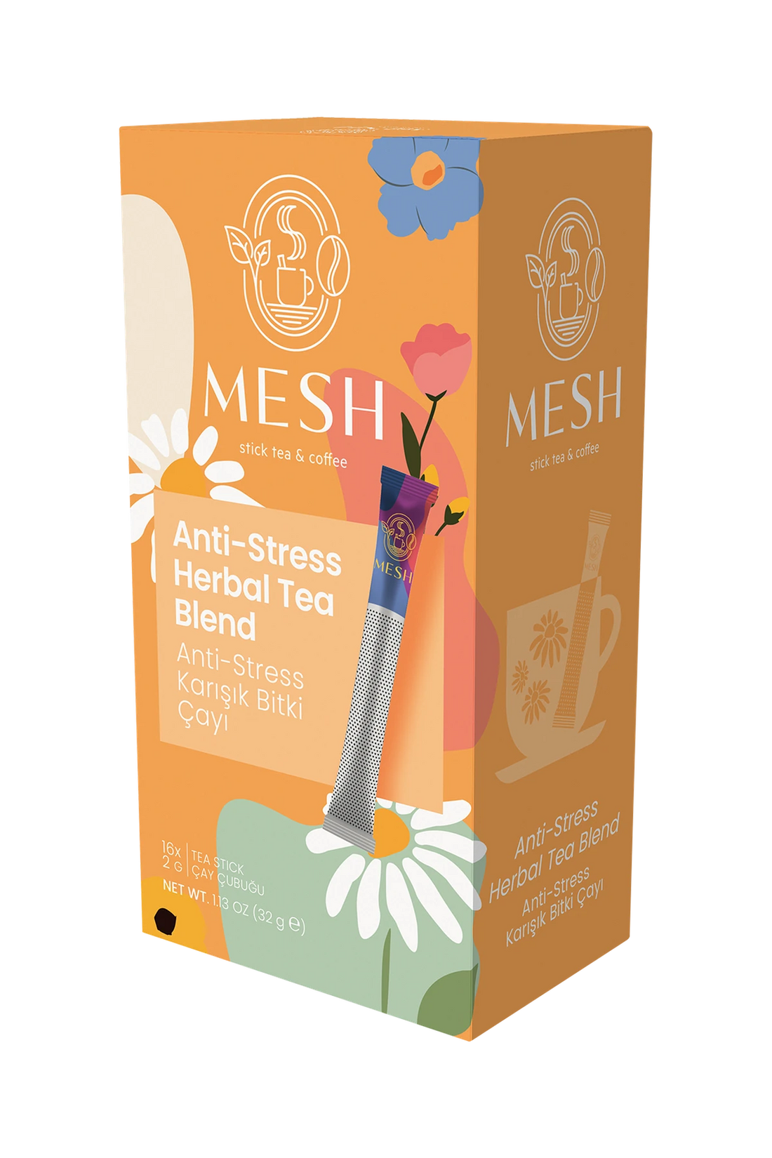 Anti-Stress Karışık Bitki Çayı, 16'lı Mesh Stick kutusu