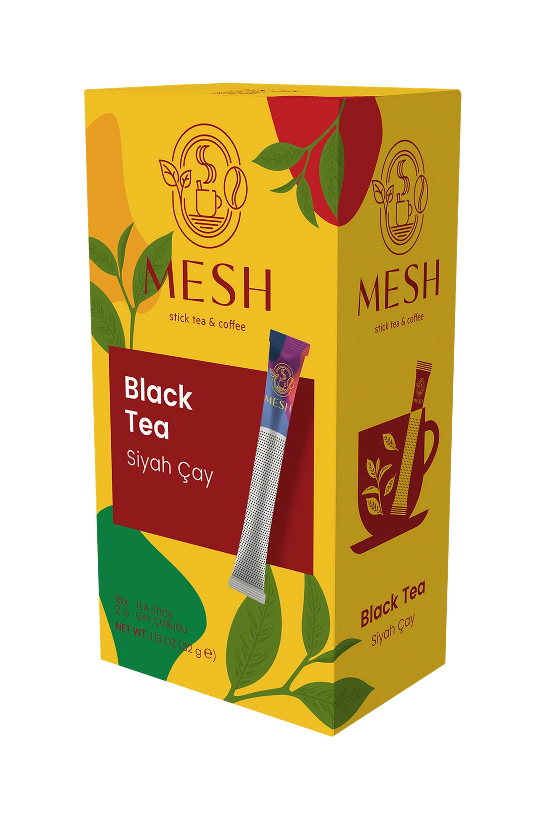 Siyah Çay, 16'lı Mesh Stick kutusu